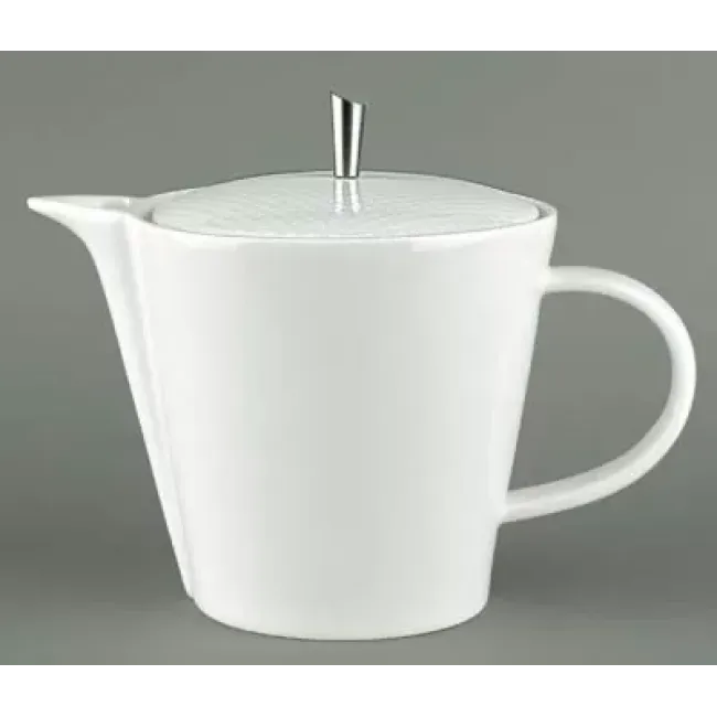 Checks Tea/Coffee Pot With Metal Knob 5 x 5 x 6.5"