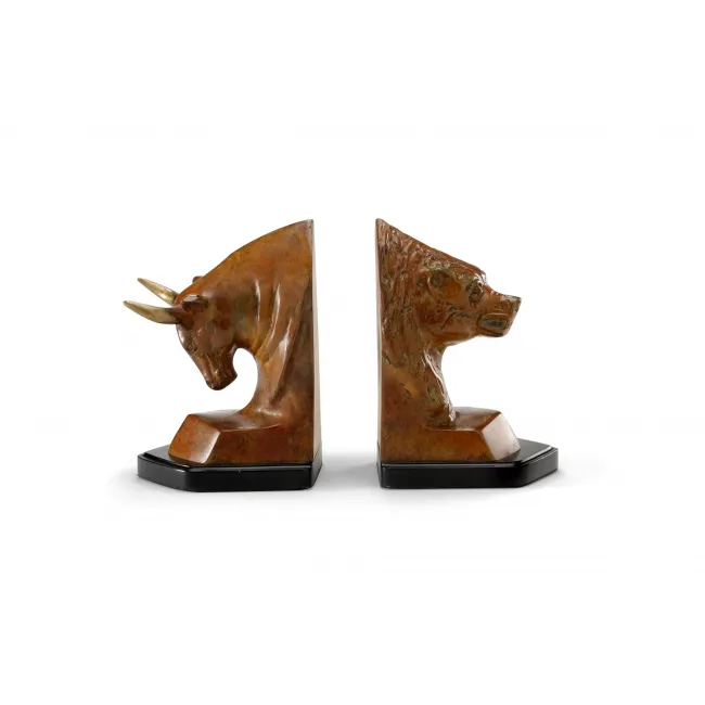 Wildwood Lamps Bull And Bear Bookends (Pr)