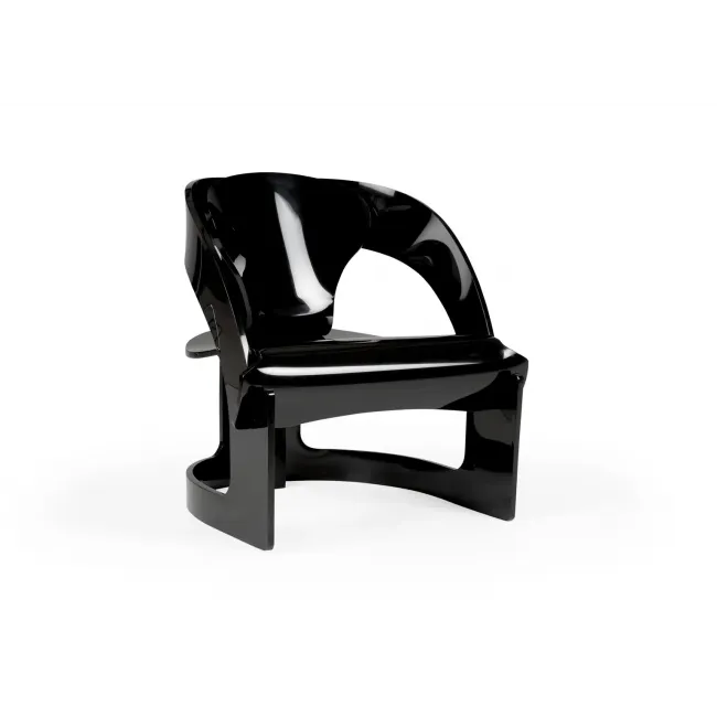 Beverly Grove Acrylic Chair - Black