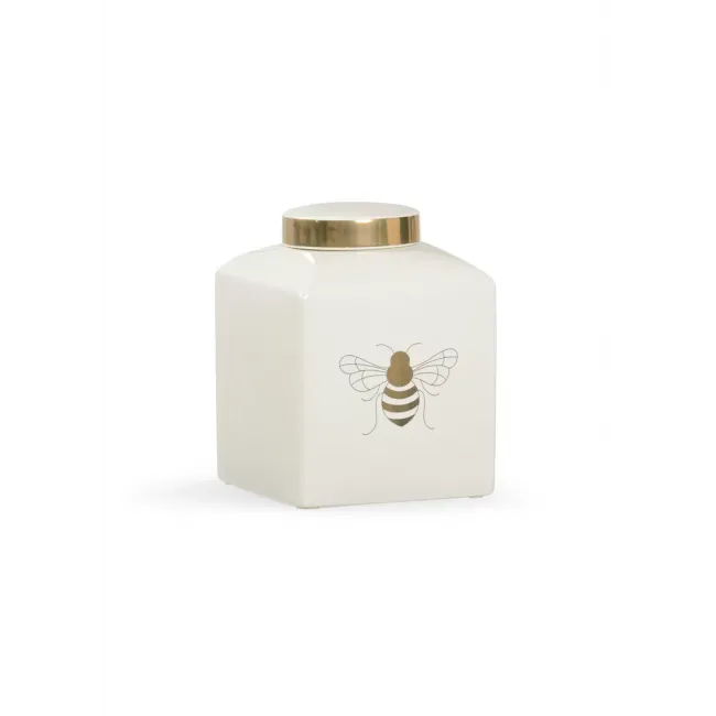 Bee Gracious Ginger Jar White
