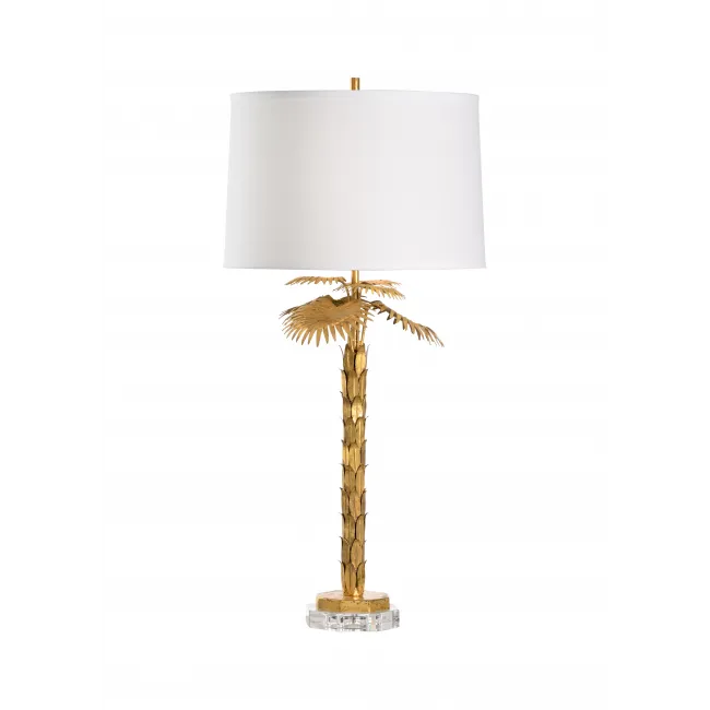 Palm Island Lamp - Gold