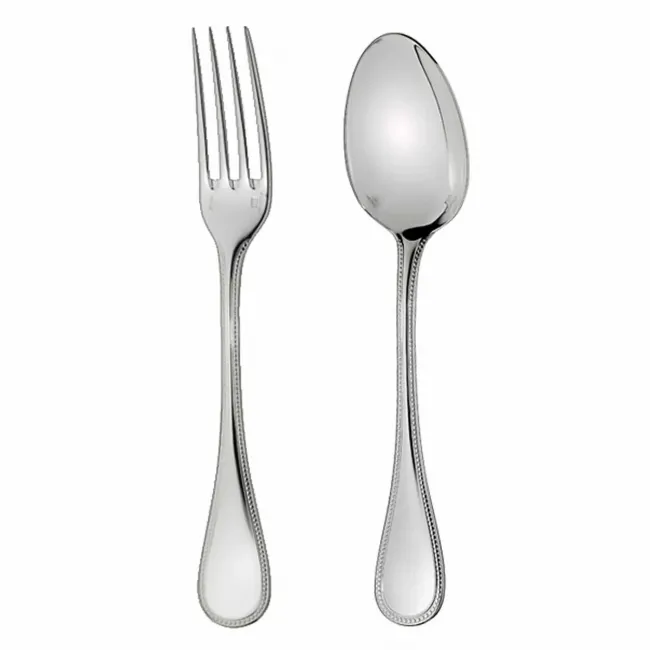 Flatware set for 12 people (75 pieces) Perles Silver plated Perles