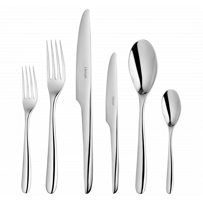 L'Ame Flatware Set For 6 People (24 Pieces) De Christofle Stainless Steel