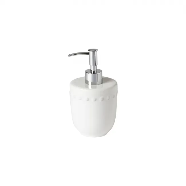 Pearl White Soap/Lotion Pump D3.5'' H4.25'' | 13 Oz.