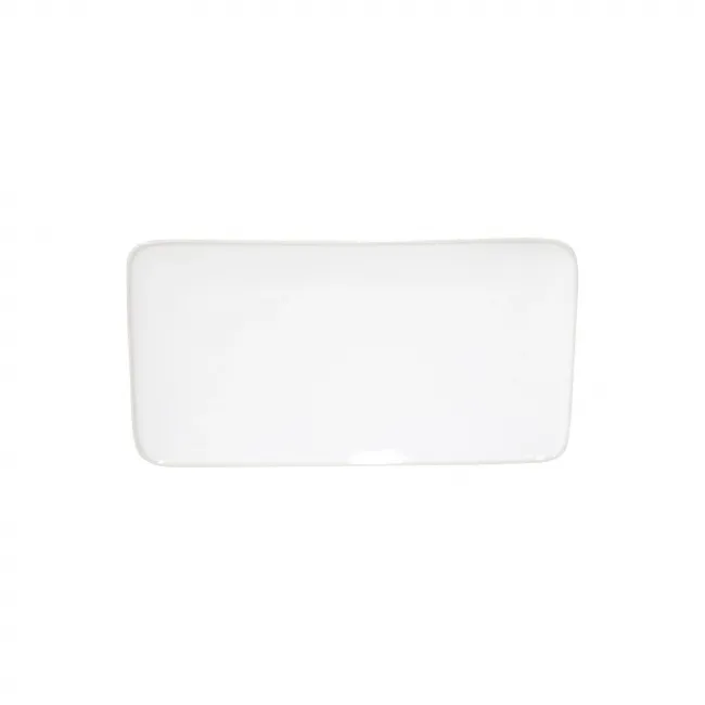 Beja White & Cream Rectangular Tray 11.5'' X 6'' H0.75''
