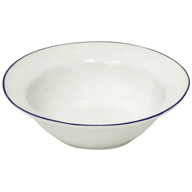 Beja White & Blue Serving Bowl D11.75'' H3.75'' | 89 Oz.