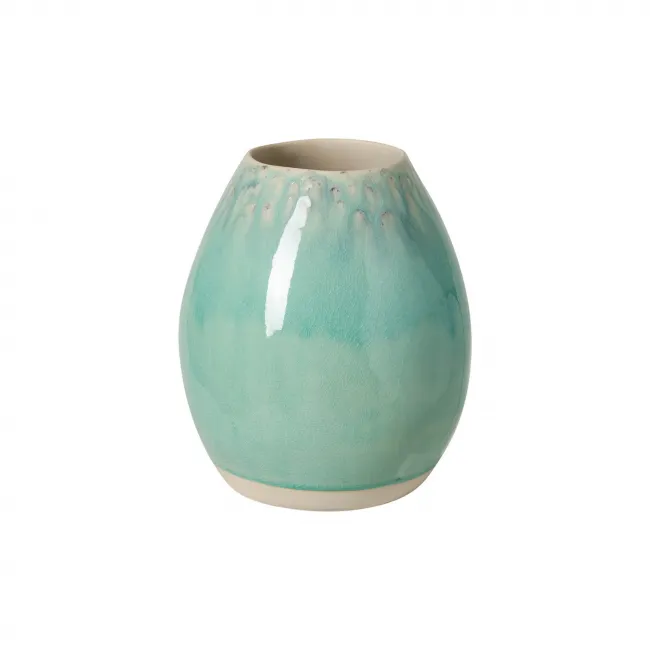 Madeira Blue Egg Vase 6.75'' X 6.75'' H7.75'' | 93.7 Oz.