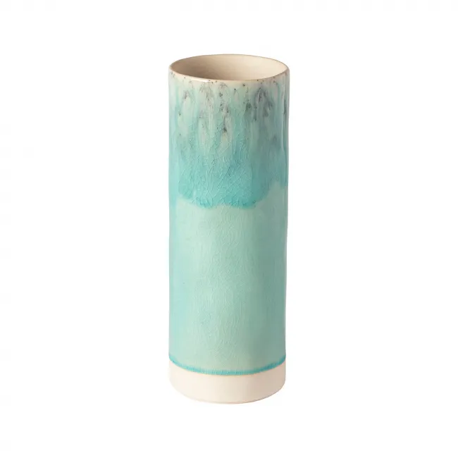 Madeira Blue Cylinder Vase D3.5'' H9.75'' | 36 Oz.