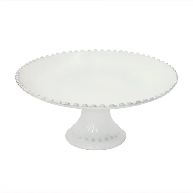 Pearl White Footed Plate D11.25'' H5''