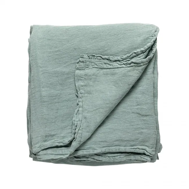 Maria Mint Table Cloth 100% Linen 69'' X 98.5''