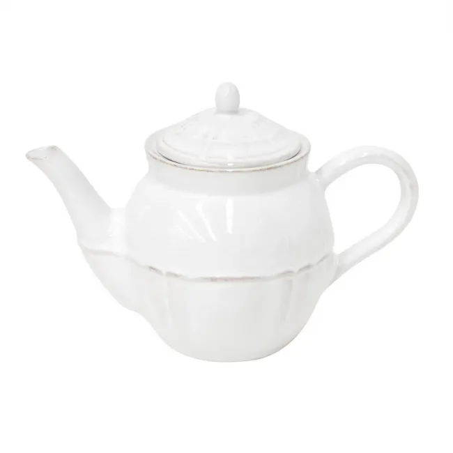 Alentejo White Tea Pot 10.25'' X 5.75'' H7.25'' | 51 Oz.