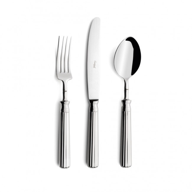 Line Steel Polished 5 pc Set (Dinner Knife, Dinner Fork, Table Spoon, Dessert Fork, Coffee/Tea Spoon)