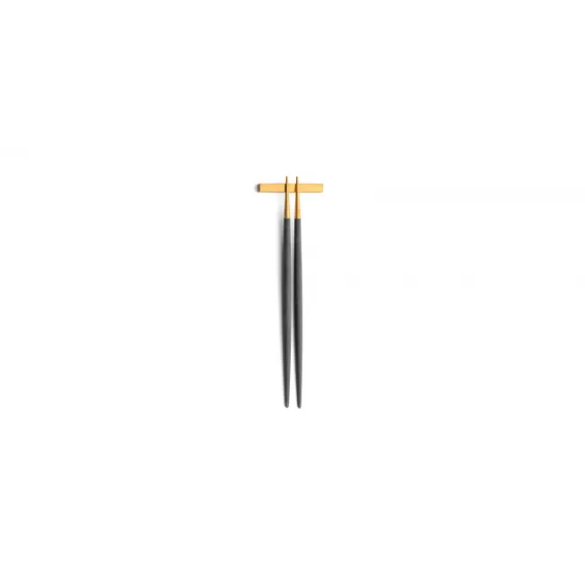 Goa Grey Handle/Gold Matte Chopstick Set 8.9 in (22.5 cm)