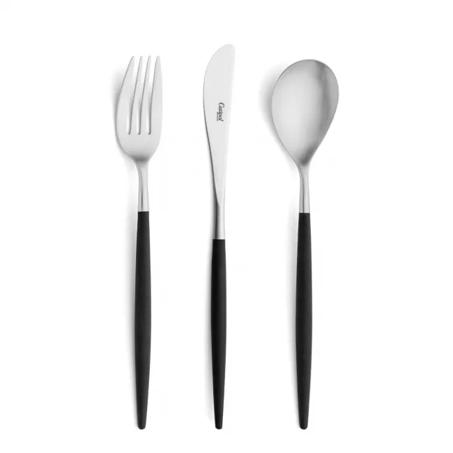 Mio Steel Black Handle/Steel Matte Appetizer Fork 4.8 in (12.2 cm)
