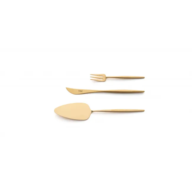 Moon Gold Matte Pastry Fork 6.1 in (15.4 cm)
