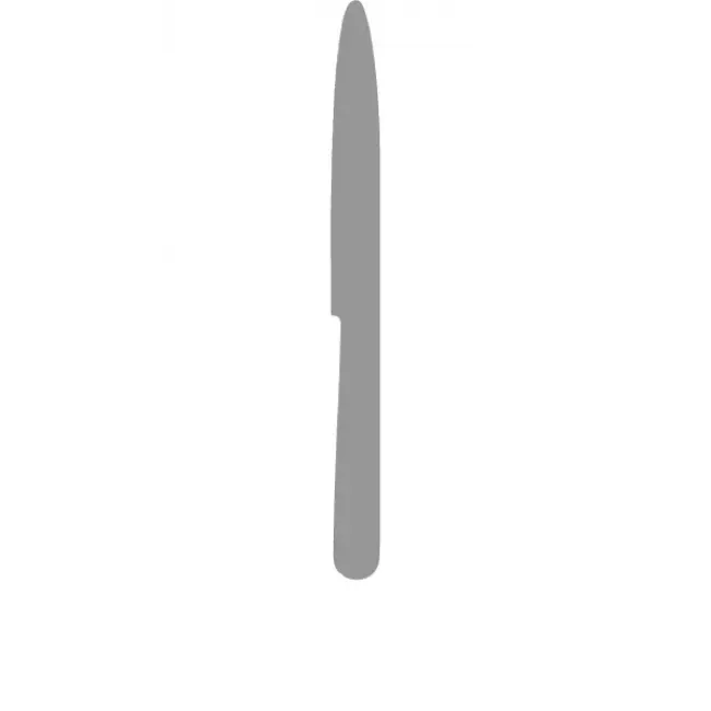 Ebony Black Handle/Steel Matte Dinner Knife 9.6 in (24.3 cm)