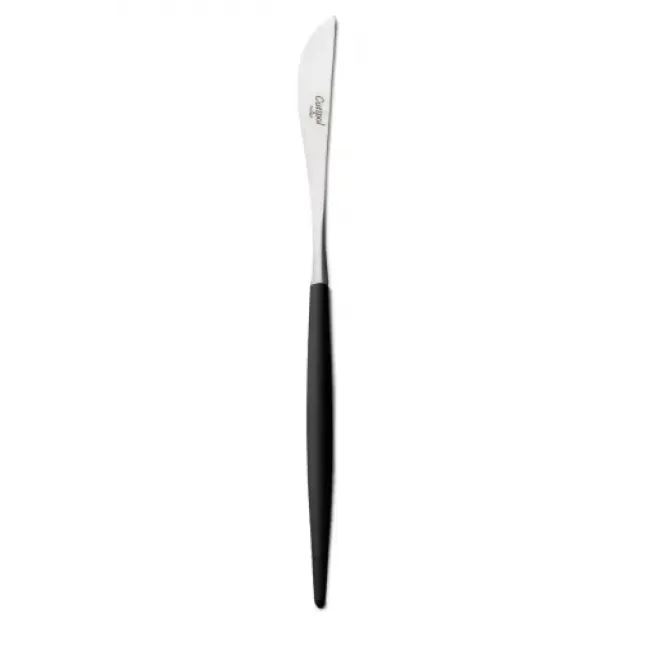 Goa Black Handle/Steel Matte Dinner Knife 8.9 in (22.5 cm)
