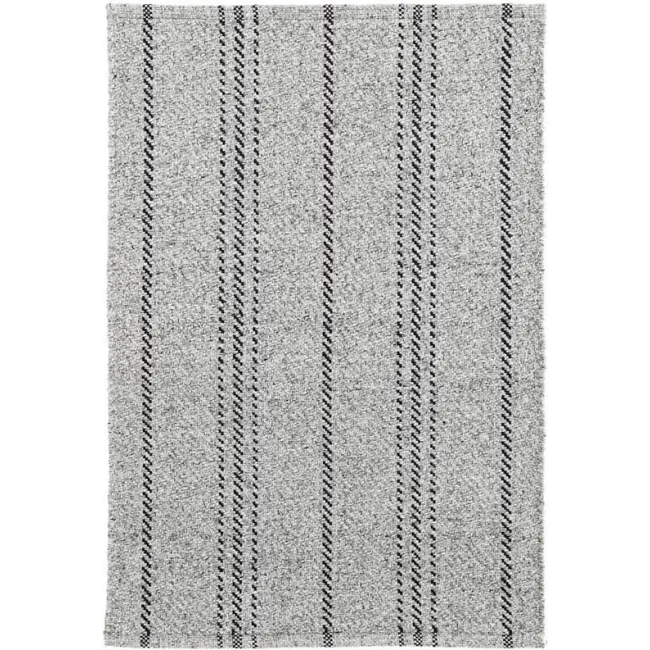 Melange Stripe Grey black Indoor outdoor Rugs