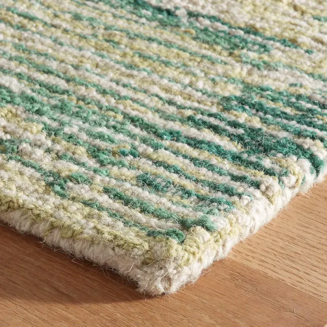 Dash & Albert Ladycross Green Hand Hooked Wool Rug Runner 2.5' X 8 ...