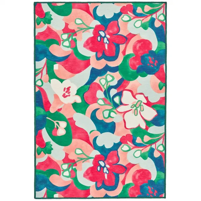 Dreamy Daisies by Frances Valentine Multi Machine Washable Rugs