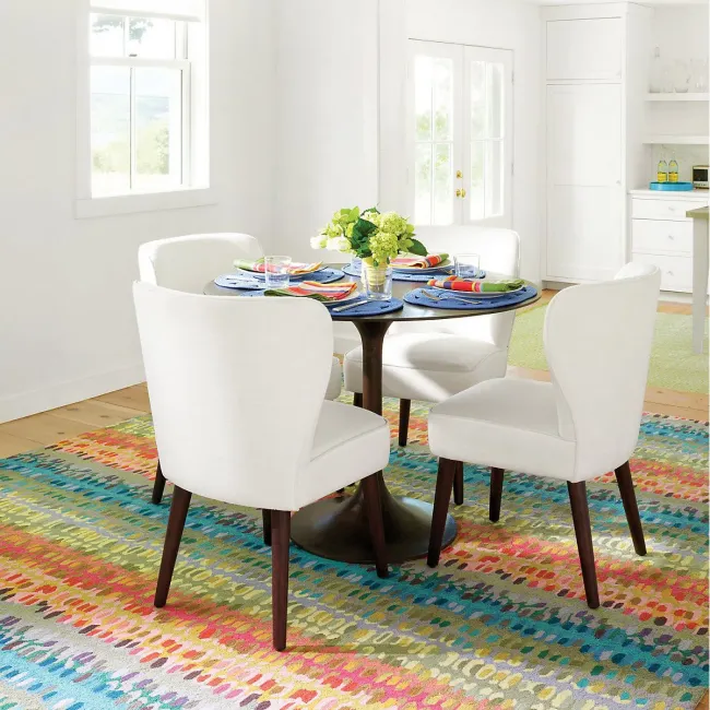 Dash & Albert Paint Chip Multi Hand Micro Hooked Wool Rug 8' Round ...