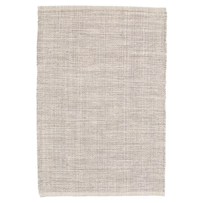 Marled Grey Woven Cotton Rug 3' x 5'