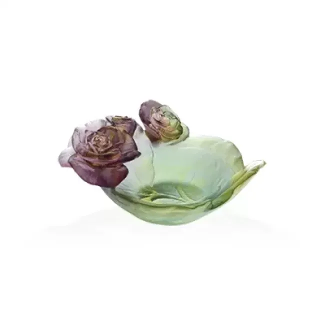 Rose Passion Small Green & Pink Bowl (Special Order)