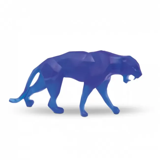 Small Blue Wild Panther by Richard Orlinski (Special Order)