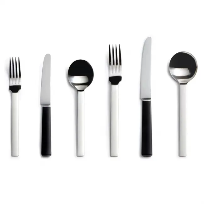 Odeon Stainless Black 6-Piece Place Setting