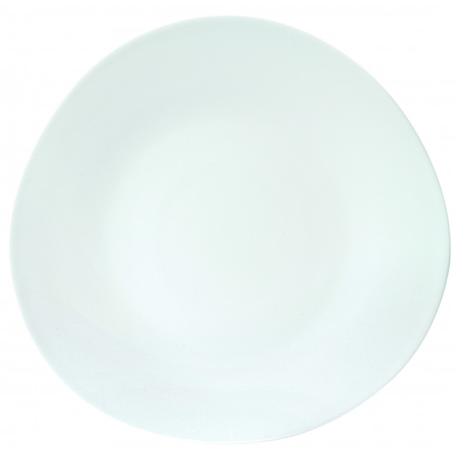 Galets White Round Flat Dish (Special Order)