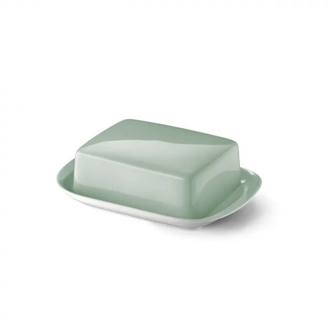 Solid Color Butter Dish Sage