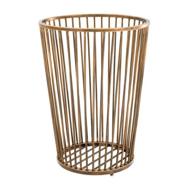 Baleana Vintage Brass Towel Basket