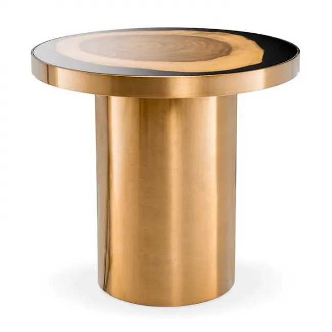 Concord Brushed Brass Side Table