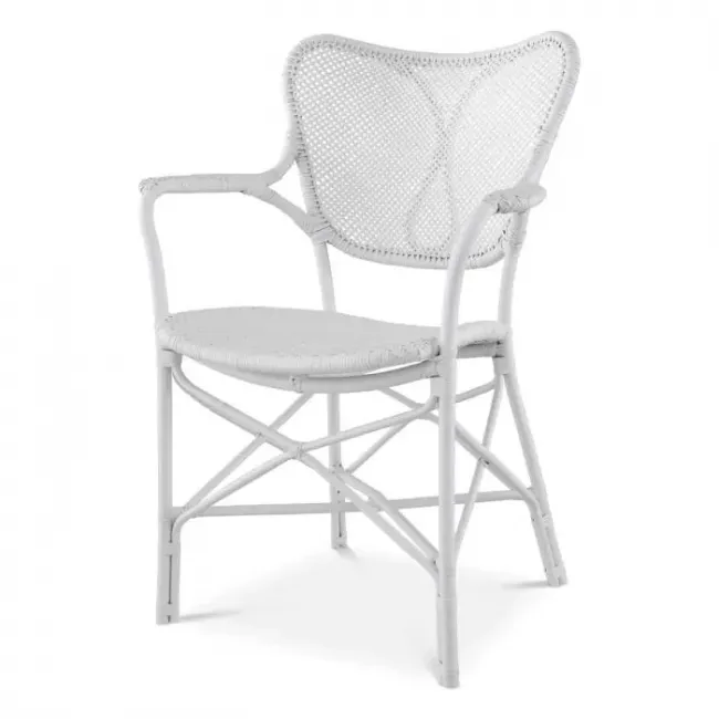 Dining Chair Colony With Arm Matte White