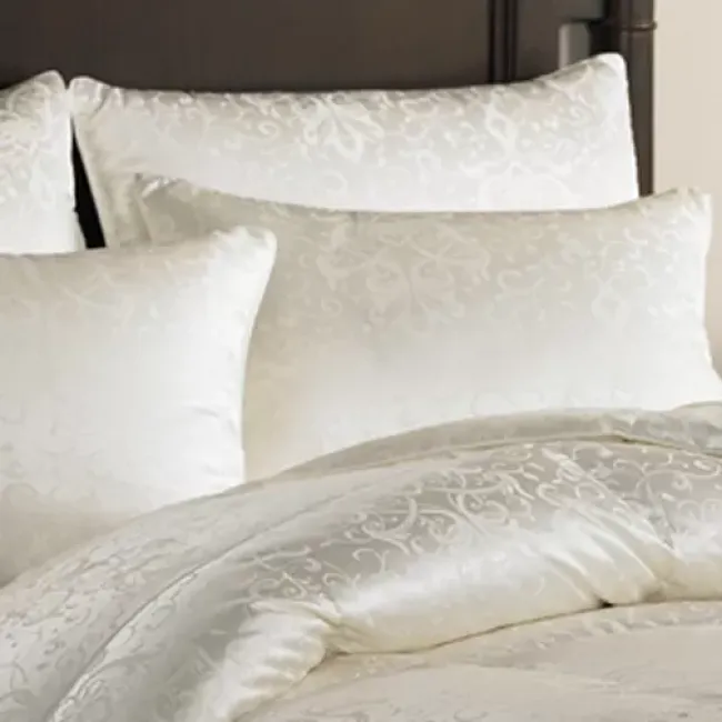 Eliasa Canadian White Goose Down Silk Pillow 920+ Fill Standard Firm 20 x 26 20 oz