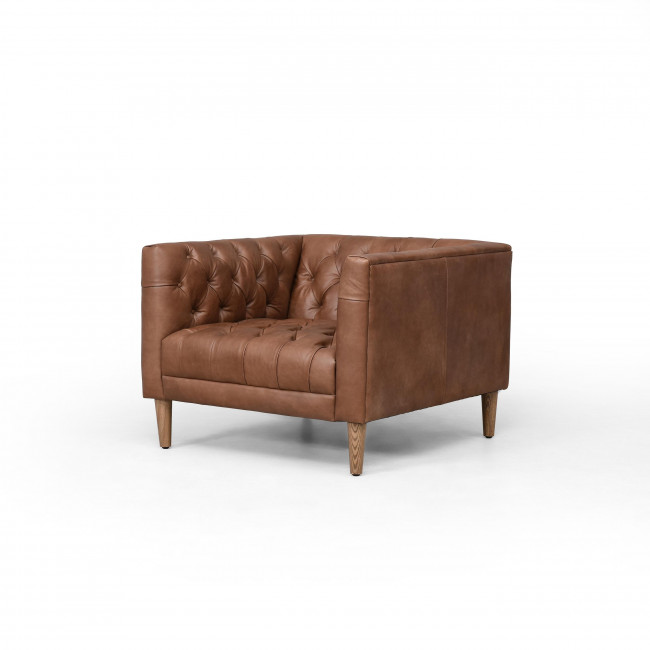 Williams Leather Chair Chocolate