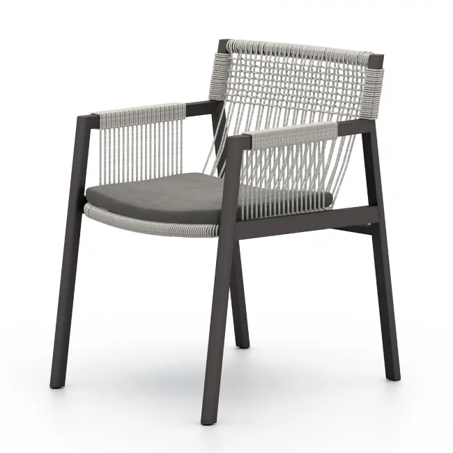 Shuman Outdoor Dining Chair Charcoal