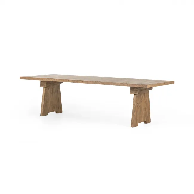 Darnell Dining Table 110" Bleached Oak