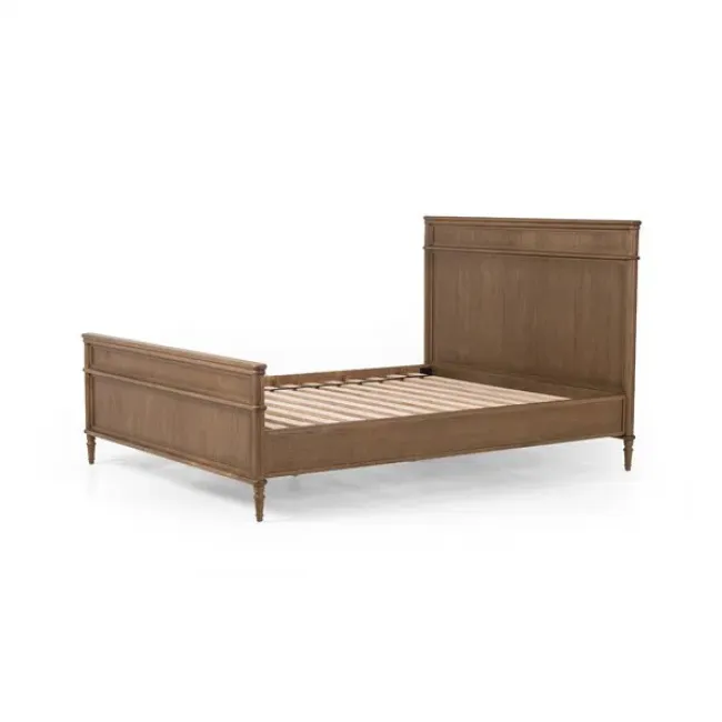 Four Hands Toulouse Bed Toasted Oak Queen Gracious Style