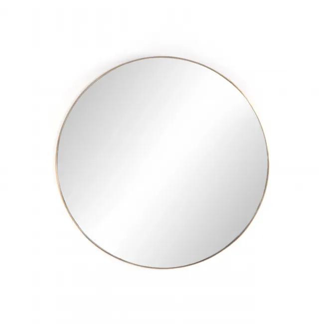 Georgina Round Mirror Polished Brass