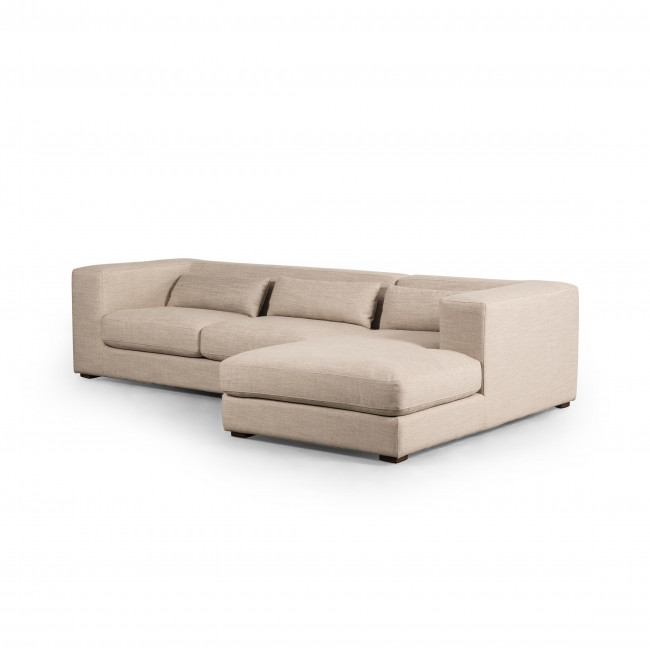 Sena 2pc Sectional W/Right Arm Facing Chaise Wheat