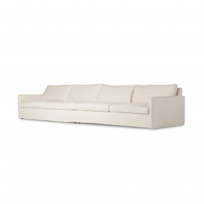 Maddox 2pc Sectional 177" Evere Creme