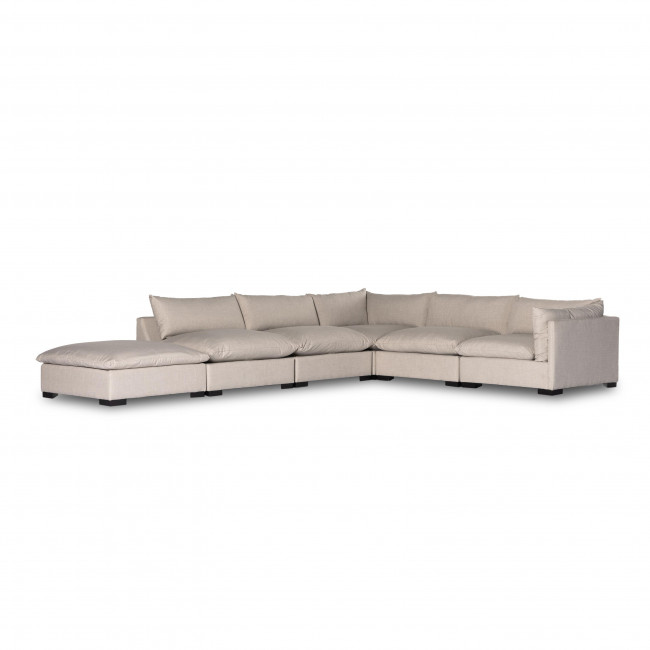 Westwood 5pc Right Arm Facing Sectional W Ottoman Bennett Moon