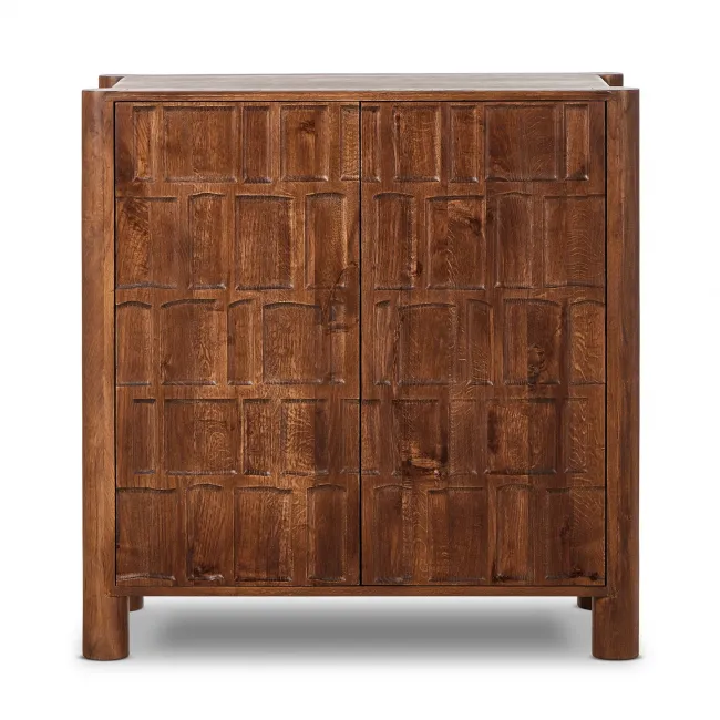 Ezri Bar Cabinet Cocoa Oak