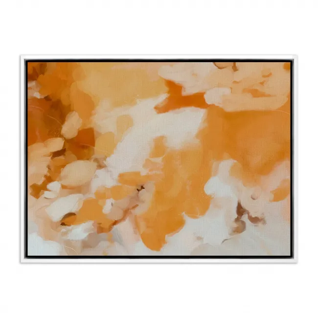 Golden Days by Patricia Vargas 32" x 24" White Maple Floater