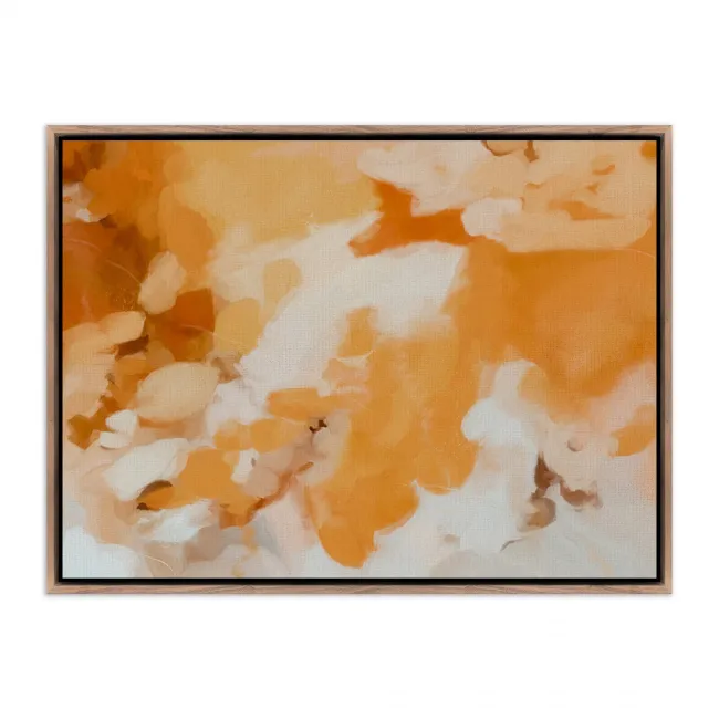 Golden Days by Patricia Vargas 60" x 40" Rustic Walnut Floater