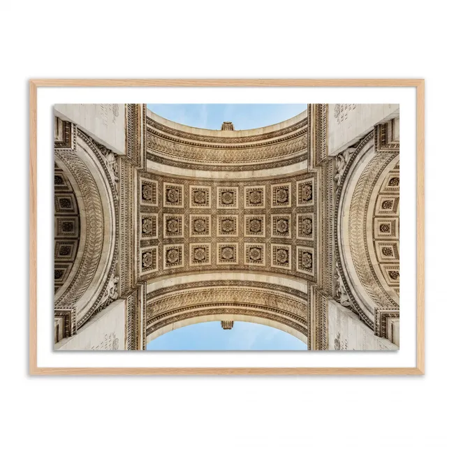Arc De Triumphe by Guy Sargent 72" x 48" White Oak Framed Paper