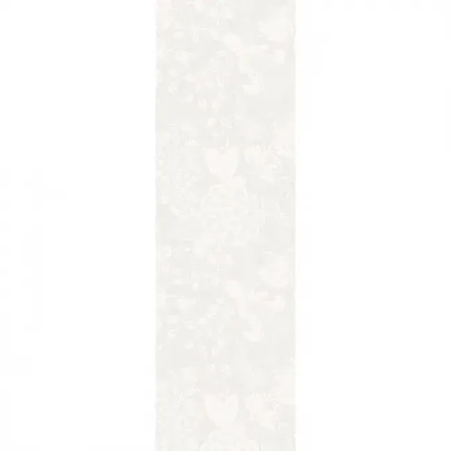 Mille Giverny Blanc 52% Cotton/48% Linen, Green Sweet Stain Resistant Runner 69" x 21"