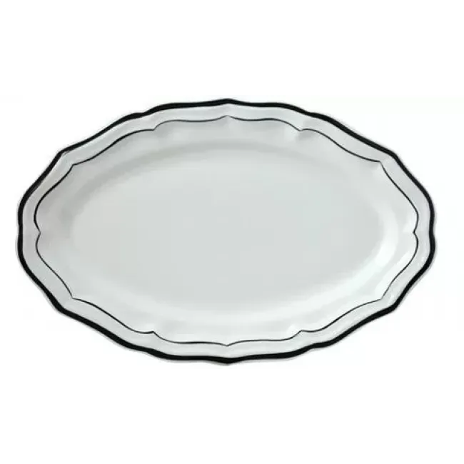 Filet Midnight Oval Platter 16" Dia