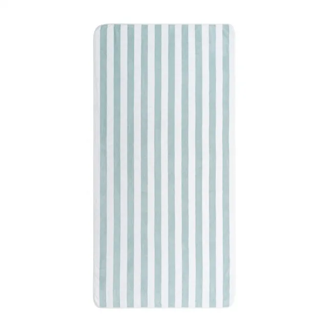 Aveiro Beach Towel 38" x 79'' Seamist/White